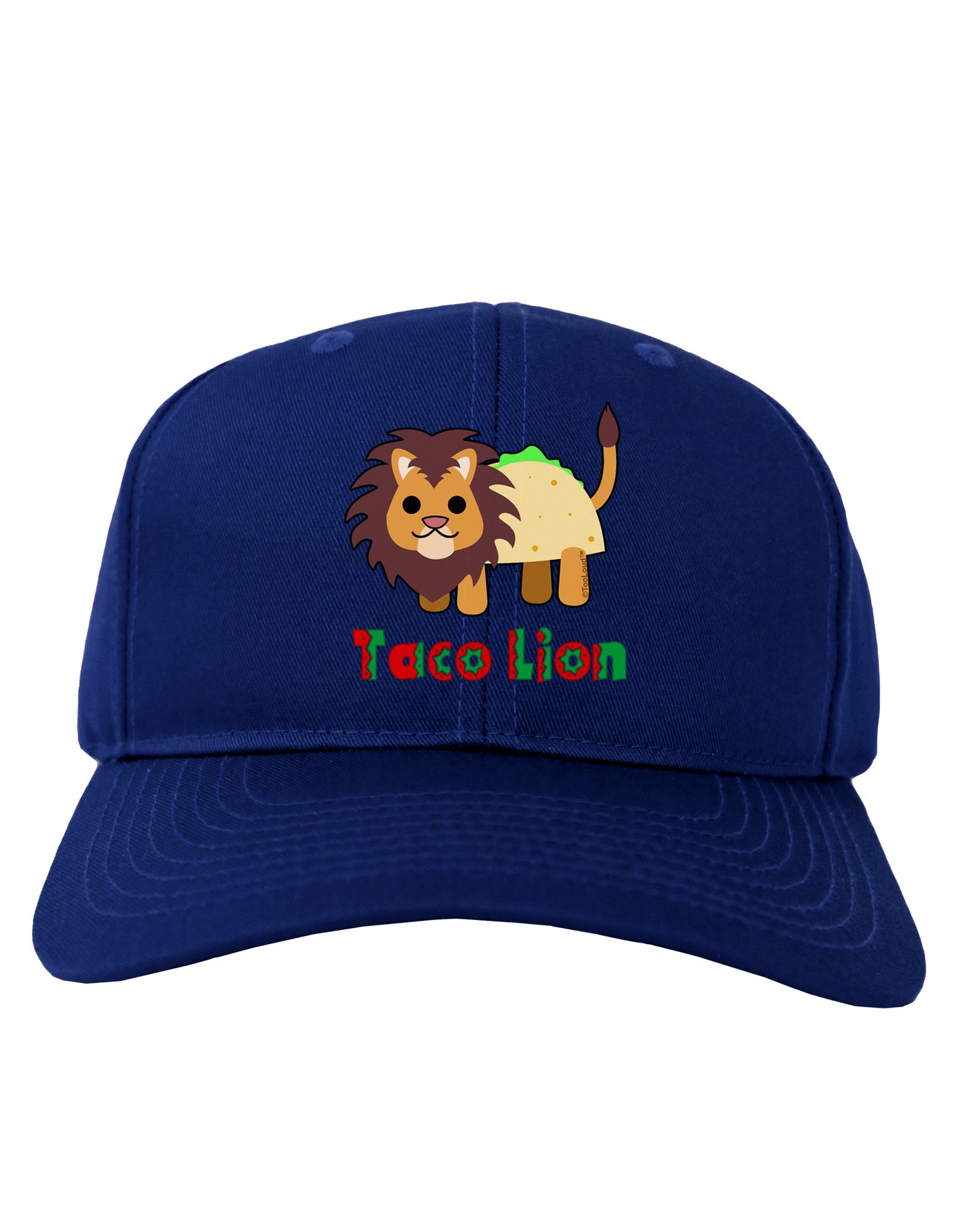 Cute Taco Lion Text Adult Dark Baseball Cap Hat-Baseball Cap-TooLoud-Royal-Blue-One Size-Davson Sales