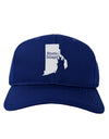 Rhode Island - United States Shape Adult Dark Baseball Cap Hat by TooLoud-Baseball Cap-TooLoud-Royal-Blue-One Size-Davson Sales