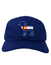 Grunge Rocky Mountain Bighorn Sheep Flag Adult Baseball Cap Hat-Baseball Cap-TooLoud-Royal-Blue-One-Size-Fits-Most-Davson Sales