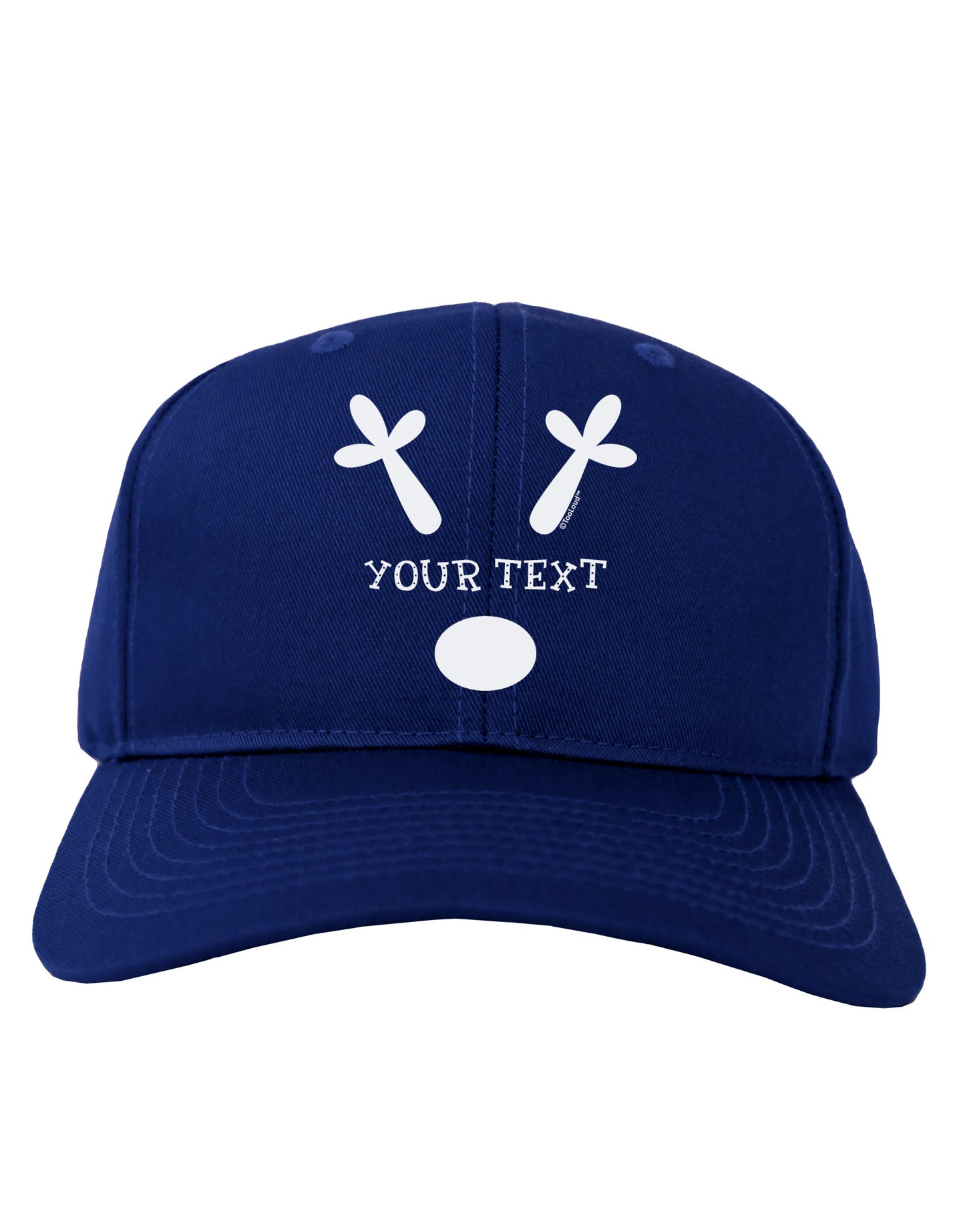 Personalized Matching Reindeer Family Design - Your Text Adult Dark Baseball Cap Hat-Baseball Cap-TooLoud-Royal-Blue-One Size-Davson Sales