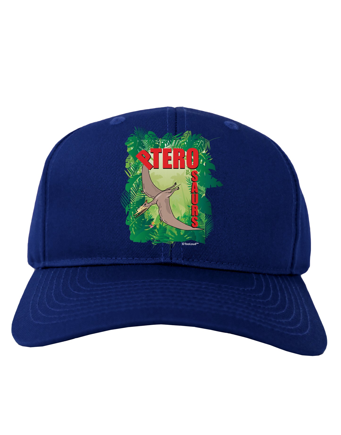 Pterosaurs - With Name Adult Dark Baseball Cap Hat by TooLoud-Baseball Cap-TooLoud-Royal-Blue-One Size-Davson Sales