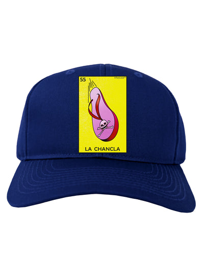 La Chancla Loteria Solid Adult Dark Baseball Cap Hat by-Baseball Cap-TooLoud-Royal-Blue-One Size-Davson Sales