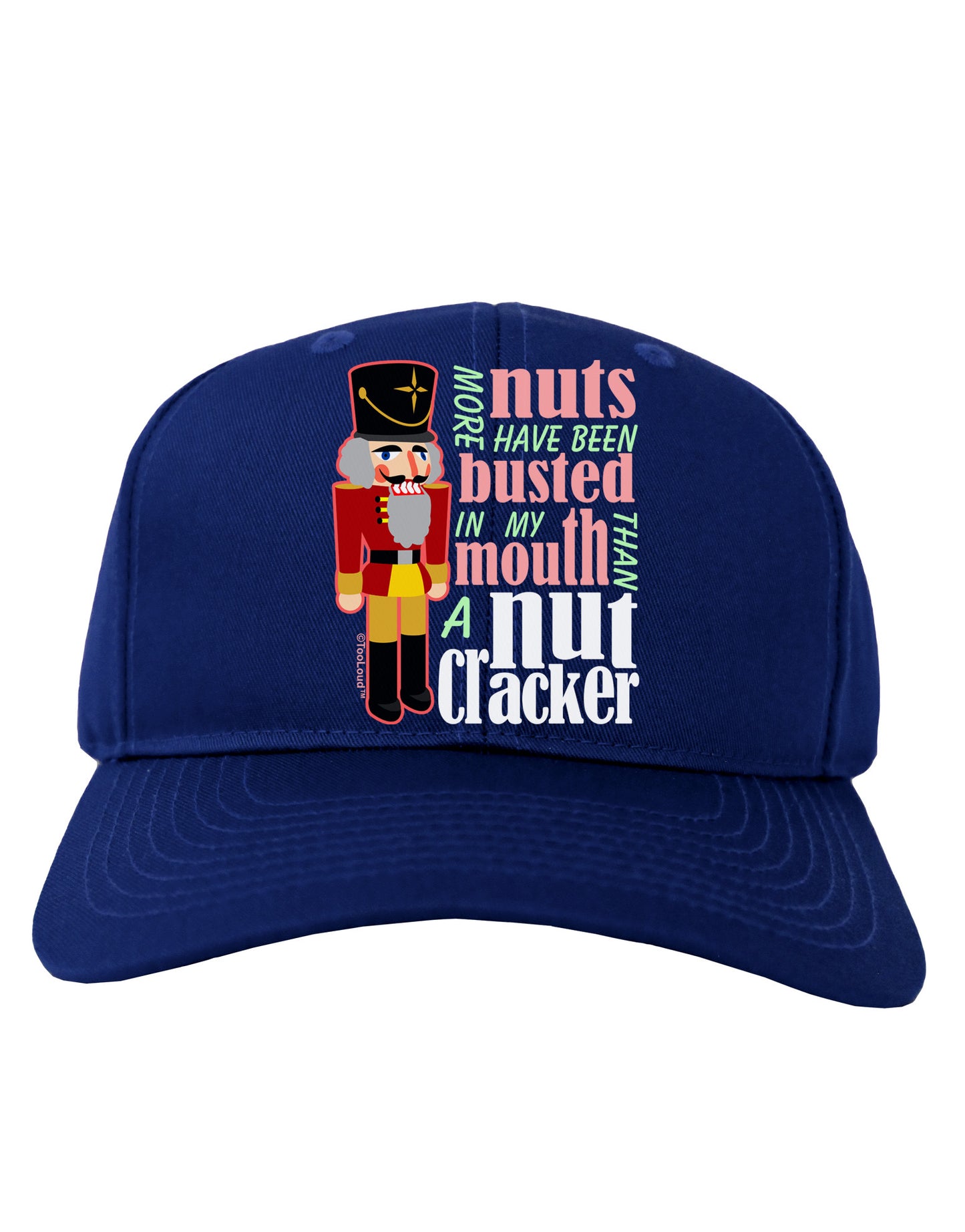 More Nuts Busted - My Mouth Adult Dark Baseball Cap Hat by-Baseball Cap-TooLoud-Royal-Blue-One Size-Davson Sales