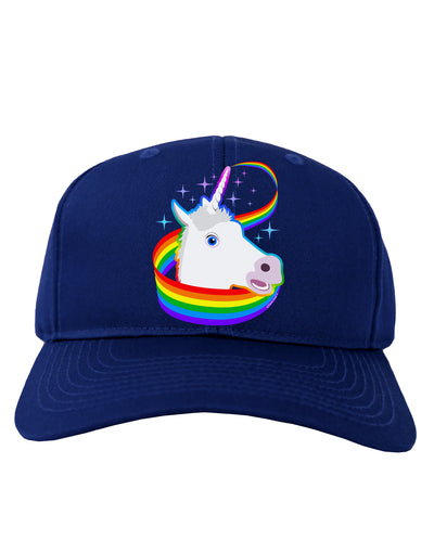 Magical Horn Rainbow Unicorn Adult Dark Baseball Cap Hat-Baseball Cap-TooLoud-Royal-Blue-One Size-Davson Sales