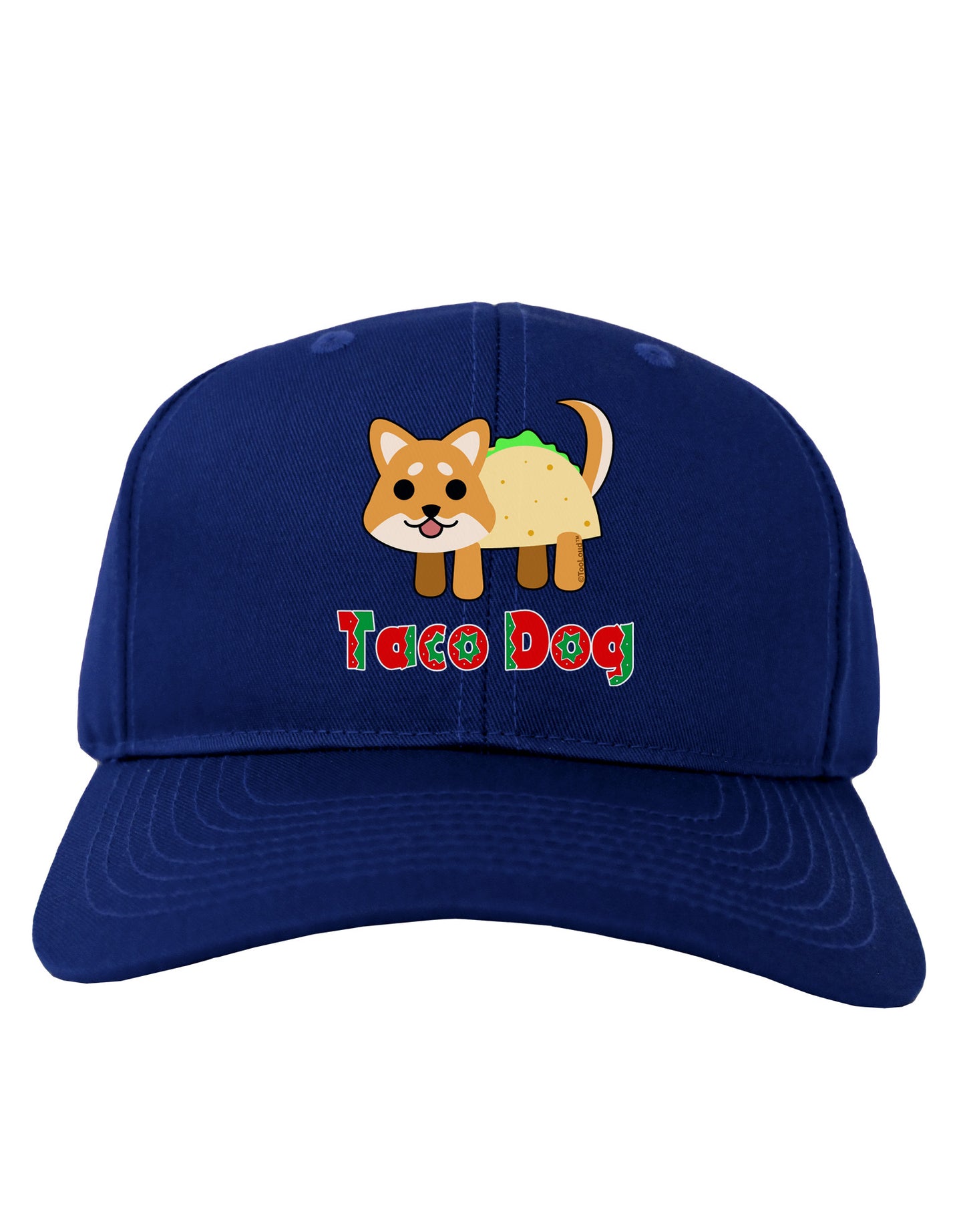 Cute Taco Dog Text Adult Dark Baseball Cap Hat-Baseball Cap-TooLoud-Royal-Blue-One Size-Davson Sales