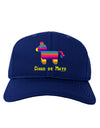 Colorful Pinata Design - Cinco de Mayo Adult Dark Baseball Cap Hat by TooLoud-Baseball Cap-TooLoud-Royal-Blue-One Size-Davson Sales