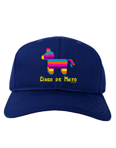 Colorful Pinata Design - Cinco de Mayo Adult Dark Baseball Cap Hat by TooLoud-Baseball Cap-TooLoud-Royal-Blue-One Size-Davson Sales