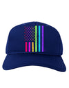 American Pride - Rainbow Flag Adult Dark Baseball Cap Hat-Baseball Cap-TooLoud-Royal-Blue-One Size-Davson Sales