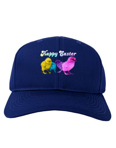 Happy Easter Peepers Adult Dark Baseball Cap Hat-Baseball Cap-TooLoud-Royal-Blue-One Size-Davson Sales