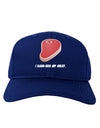 I Hand-Rub My Meat - Steak Adult Dark Baseball Cap Hat-Baseball Cap-TooLoud-Royal-Blue-One Size-Davson Sales