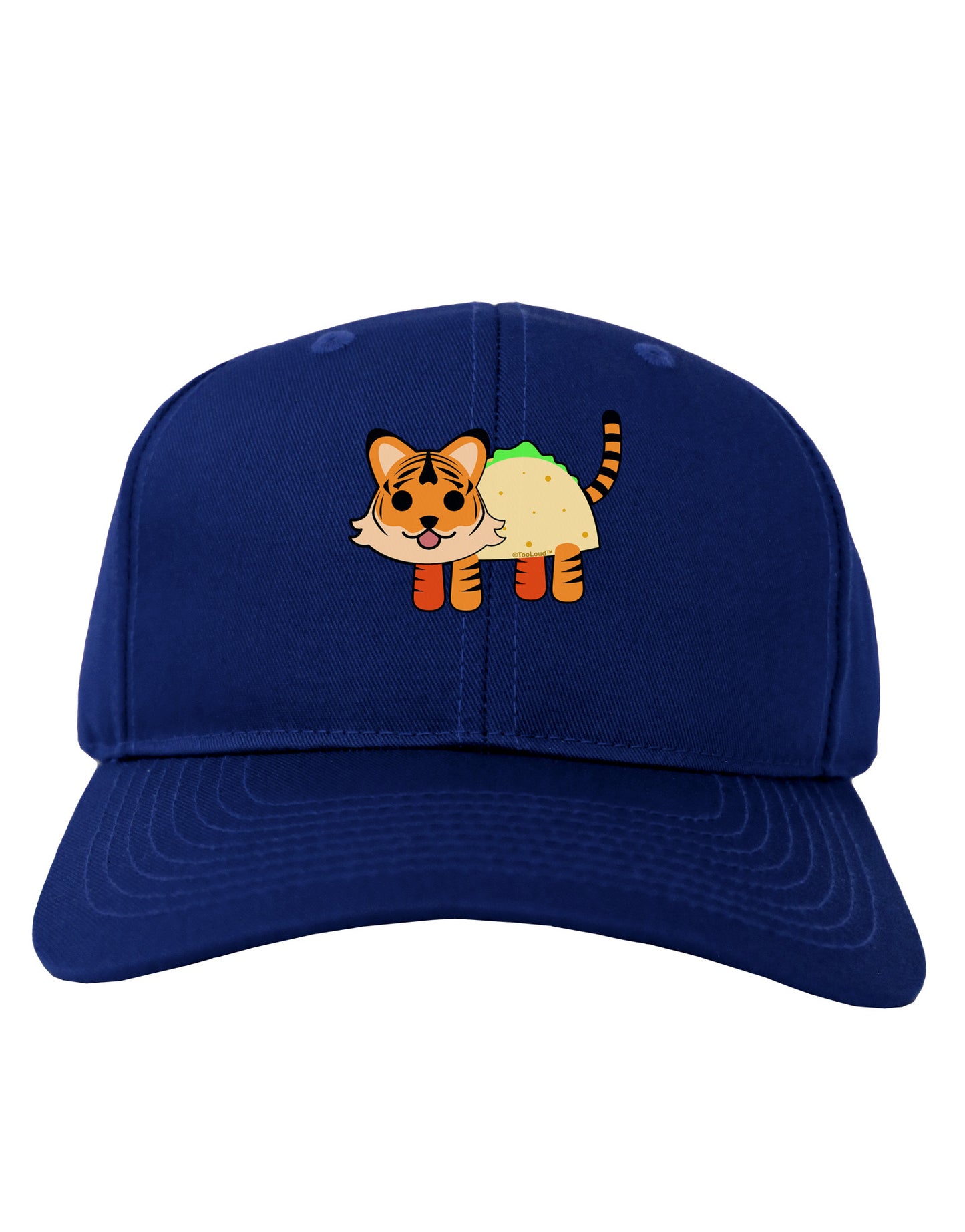 Cute Taco Tiger Adult Dark Baseball Cap Hat-Baseball Cap-TooLoud-Royal-Blue-One Size-Davson Sales