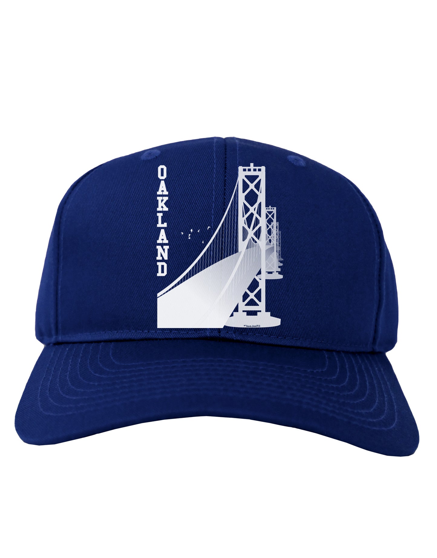 Oakland Text Bay Bridge Adult Dark Baseball Cap Hat-Baseball Cap-TooLoud-Royal-Blue-One Size-Davson Sales