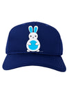 Cute Easter Bunny - Blue Adult Dark Baseball Cap Hat by TooLoud-Baseball Cap-TooLoud-Royal-Blue-One Size-Davson Sales