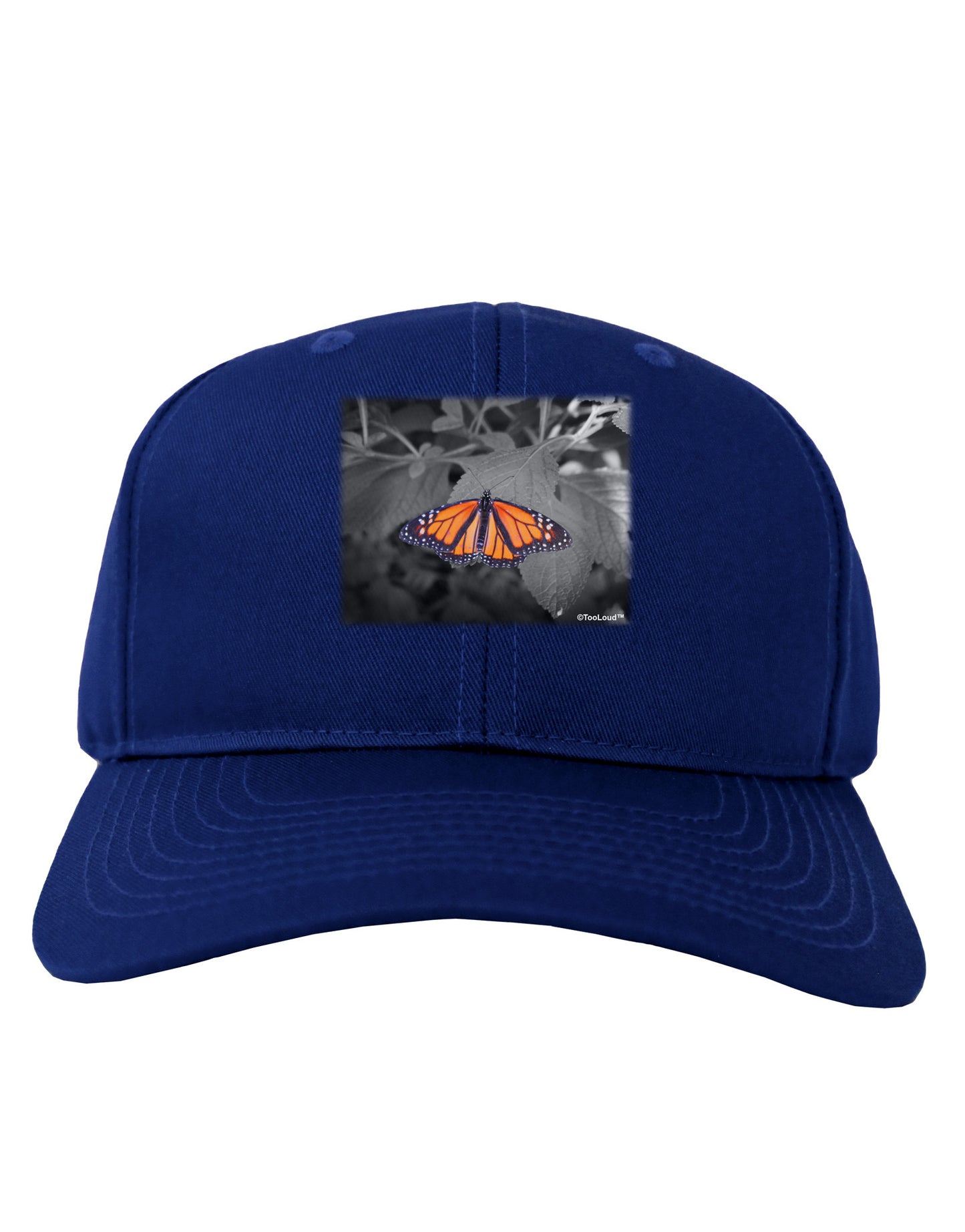 Monarch Butterfly Photo Adult Dark Baseball Cap Hat-Baseball Cap-TooLoud-Royal-Blue-One Size-Davson Sales