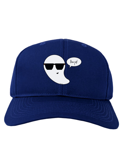 Boo Ya Cool Ghost Halloween Adult Dark Baseball Cap Hat-Baseball Cap-TooLoud-Royal-Blue-One Size-Davson Sales