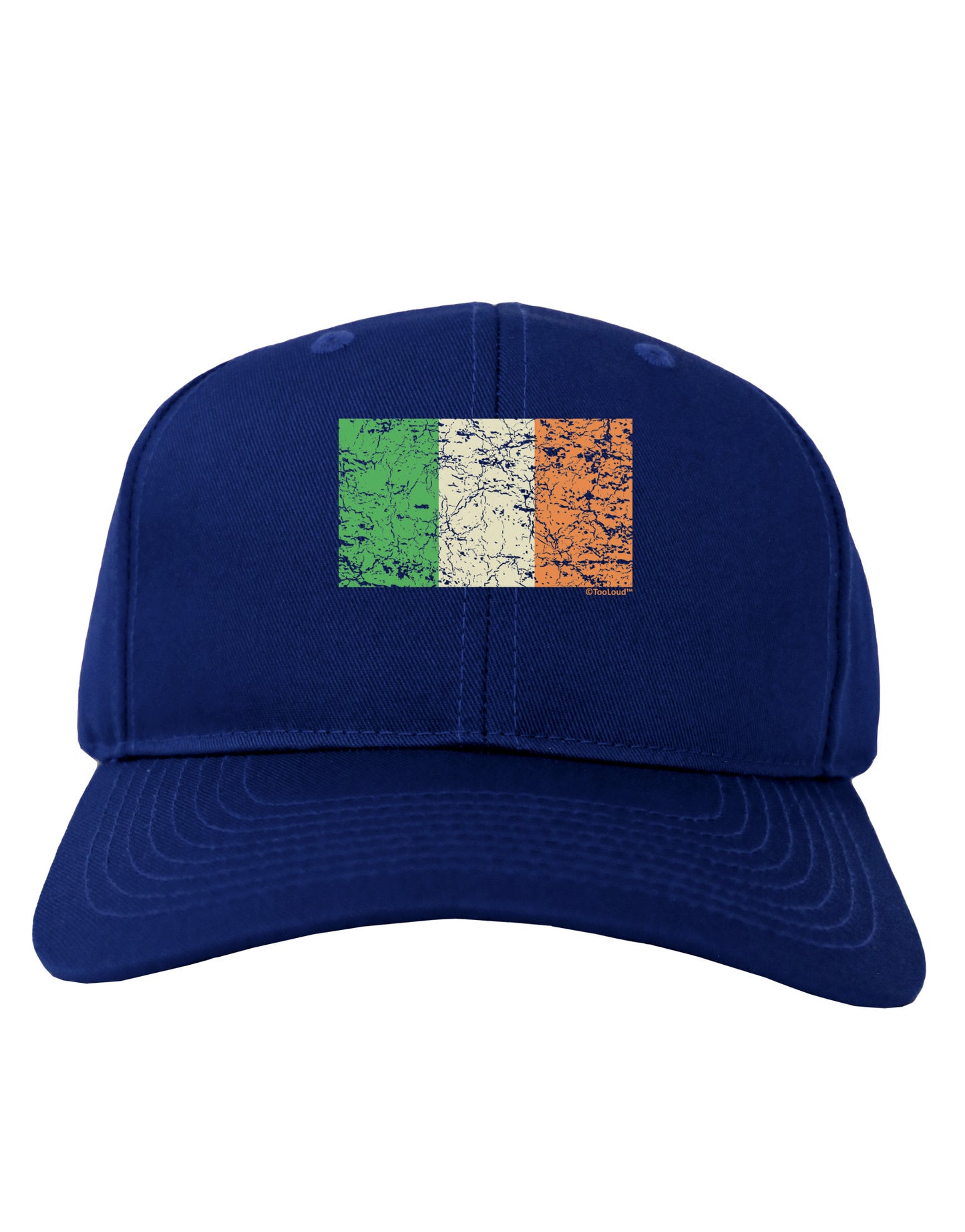 Distressed Irish Flag - Flag of Ireland Adult Dark Baseball Cap Hat-Baseball Cap-TooLoud-Royal-Blue-One Size-Davson Sales
