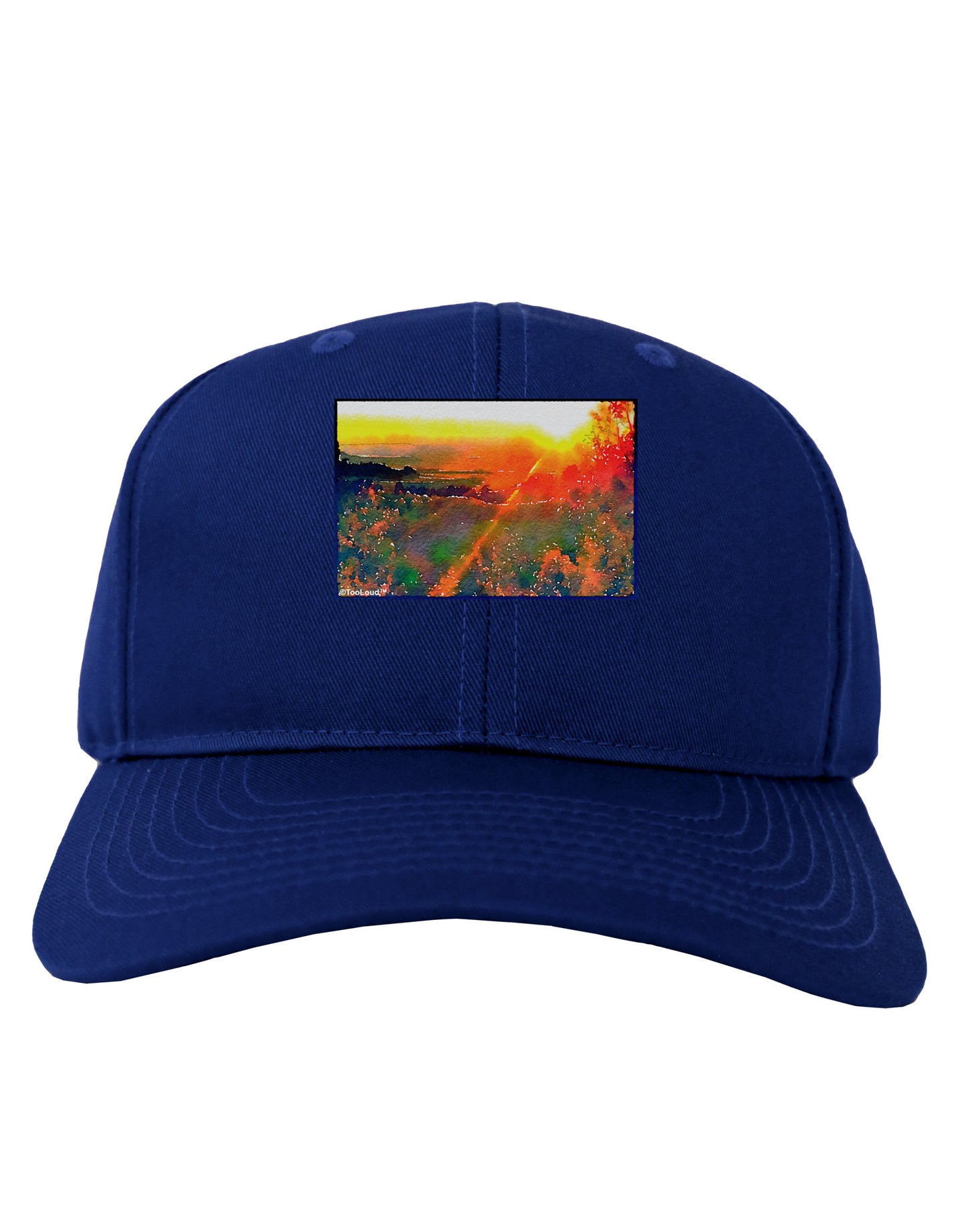 Colorado Sunset Watercolor Adult Dark Baseball Cap Hat-Baseball Cap-TooLoud-Royal-Blue-One Size-Davson Sales