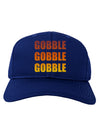 Gobble Gobble Gobble - Thanksgiving Adult Dark Baseball Cap Hat-Baseball Cap-TooLoud-Royal-Blue-One Size-Davson Sales