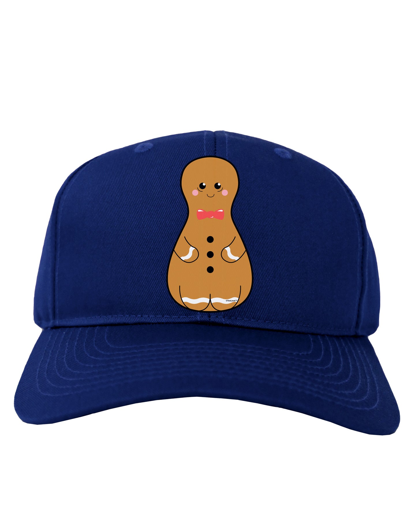 Cute Gingerbread Matryoshka Nesting Doll - Christmas Adult Dark Baseball Cap Hat-Baseball Cap-TooLoud-Royal-Blue-One Size-Davson Sales