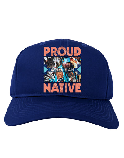 Proud Native American Adult Dark Baseball Cap Hat-Baseball Cap-TooLoud-Royal-Blue-One Size-Davson Sales