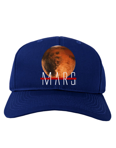 Planet Mars Text Adult Dark Baseball Cap Hat-Baseball Cap-TooLoud-Royal-Blue-One Size-Davson Sales