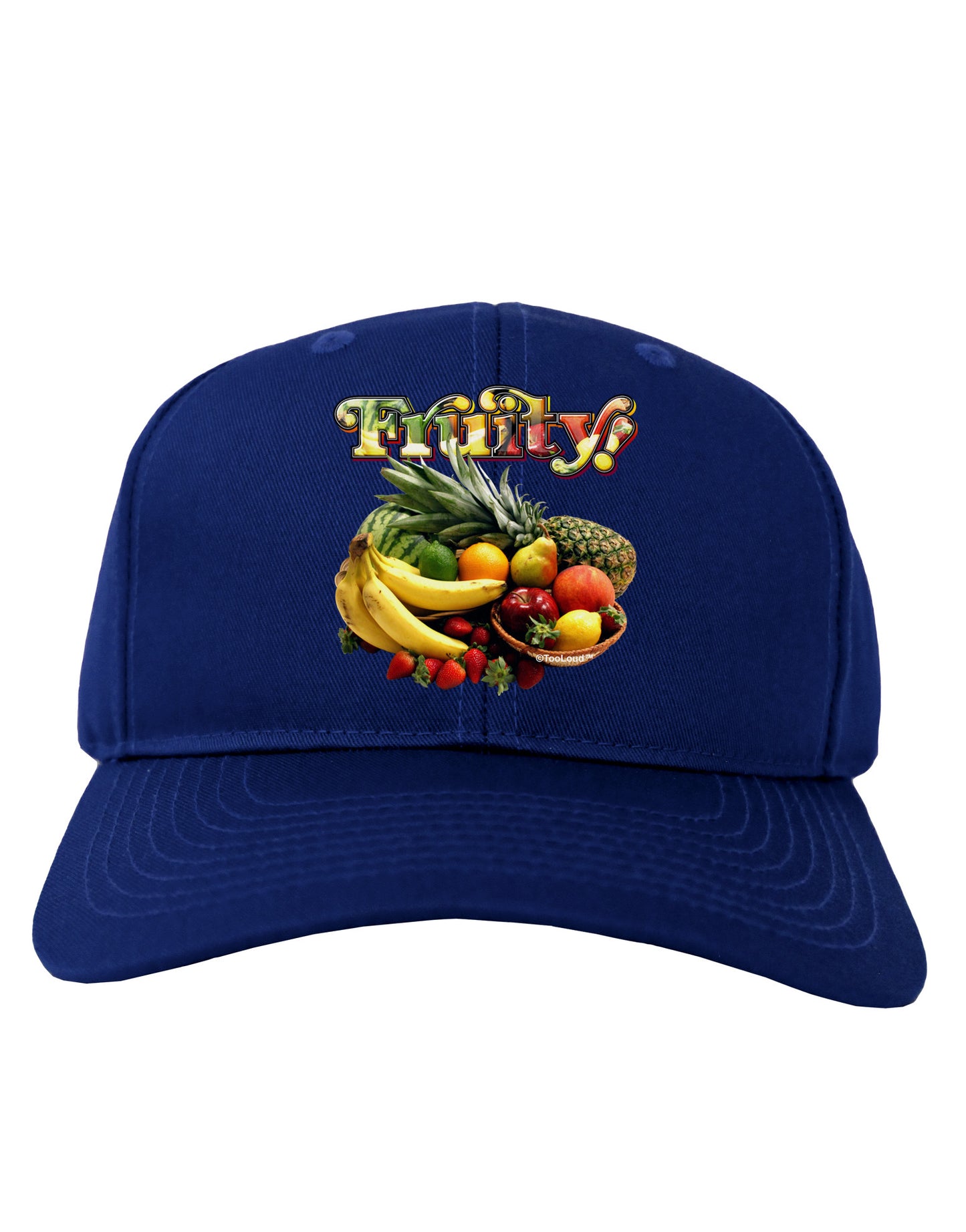 Fruity Fruit Basket 2 Adult Dark Baseball Cap Hat-Baseball Cap-TooLoud-Royal-Blue-One Size-Davson Sales