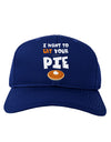 Eat Your Pie Adult Dark Baseball Cap Hat-Baseball Cap-TooLoud-Royal-Blue-One Size-Davson Sales