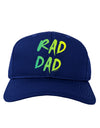 Rad Dad Design - 80s Neon Adult Dark Baseball Cap Hat-Baseball Cap-TooLoud-Royal-Blue-One Size-Davson Sales