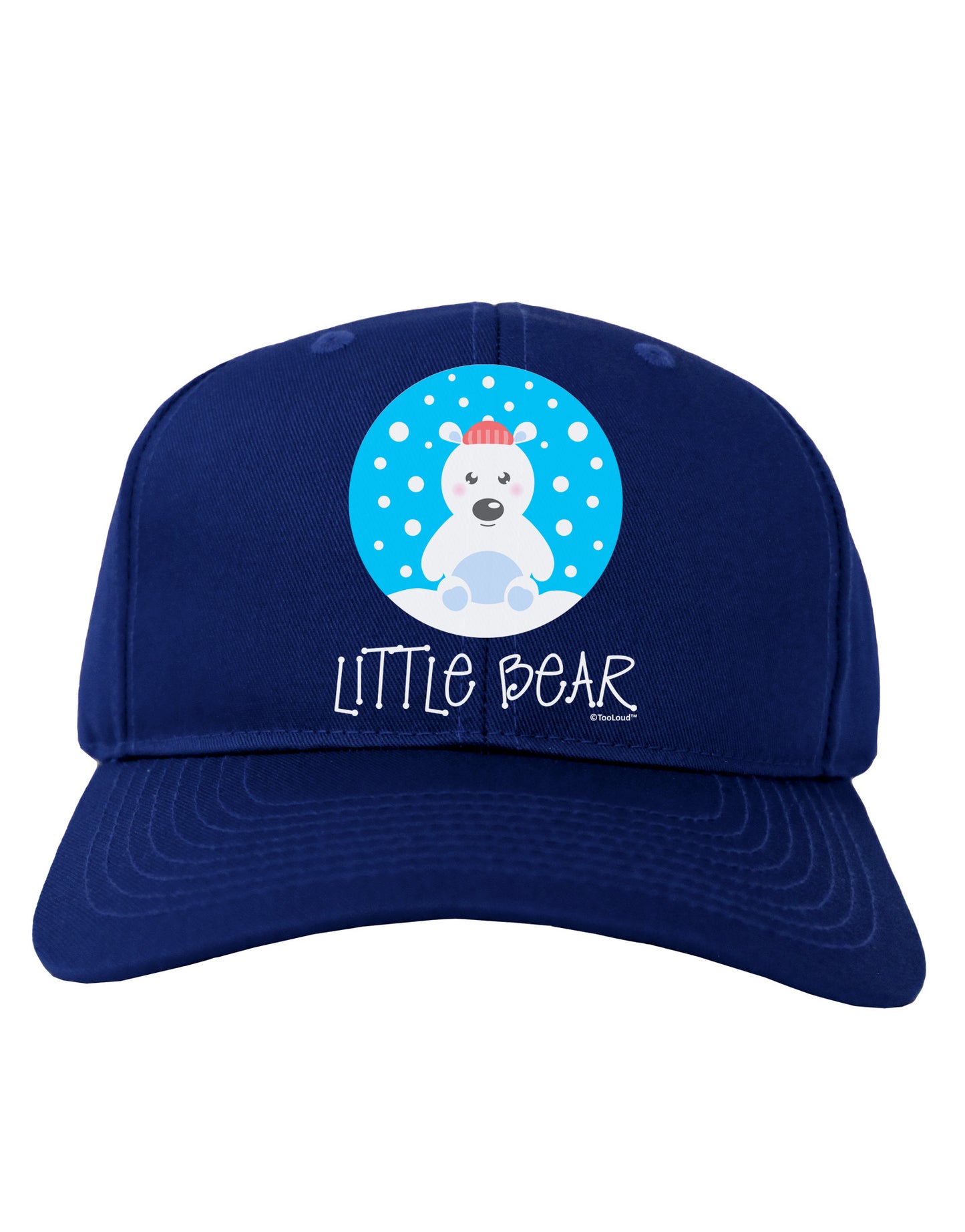 Matching Polar Bear Family - Little Bear Adult Dark Baseball Cap Hat by TooLoud-Baseball Cap-TooLoud-Royal-Blue-One Size-Davson Sales