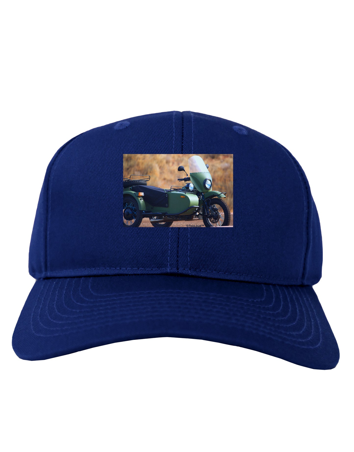 Sidecar Motorcycle Photo Adult Dark Baseball Cap Hat-Baseball Cap-TooLoud-Royal-Blue-One Size-Davson Sales