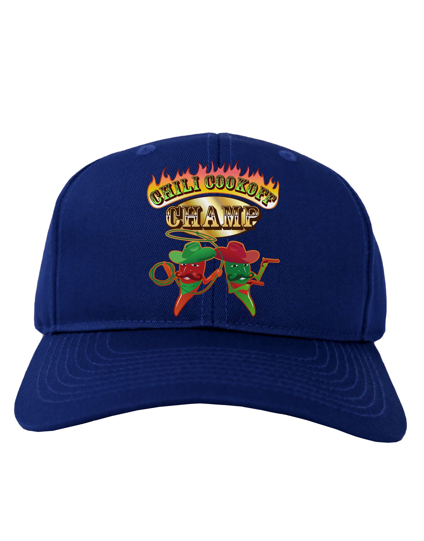Cowboy Chili Cookoff Champ Adult Dark Baseball Cap Hat-Baseball Cap-TooLoud-Royal-Blue-One Size-Davson Sales