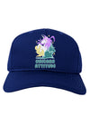 Unicorn Attitude Dark Adult Dark Baseball Cap Hat-Baseball Cap-TooLoud-Royal-Blue-One-Size-Fits-Most-Davson Sales