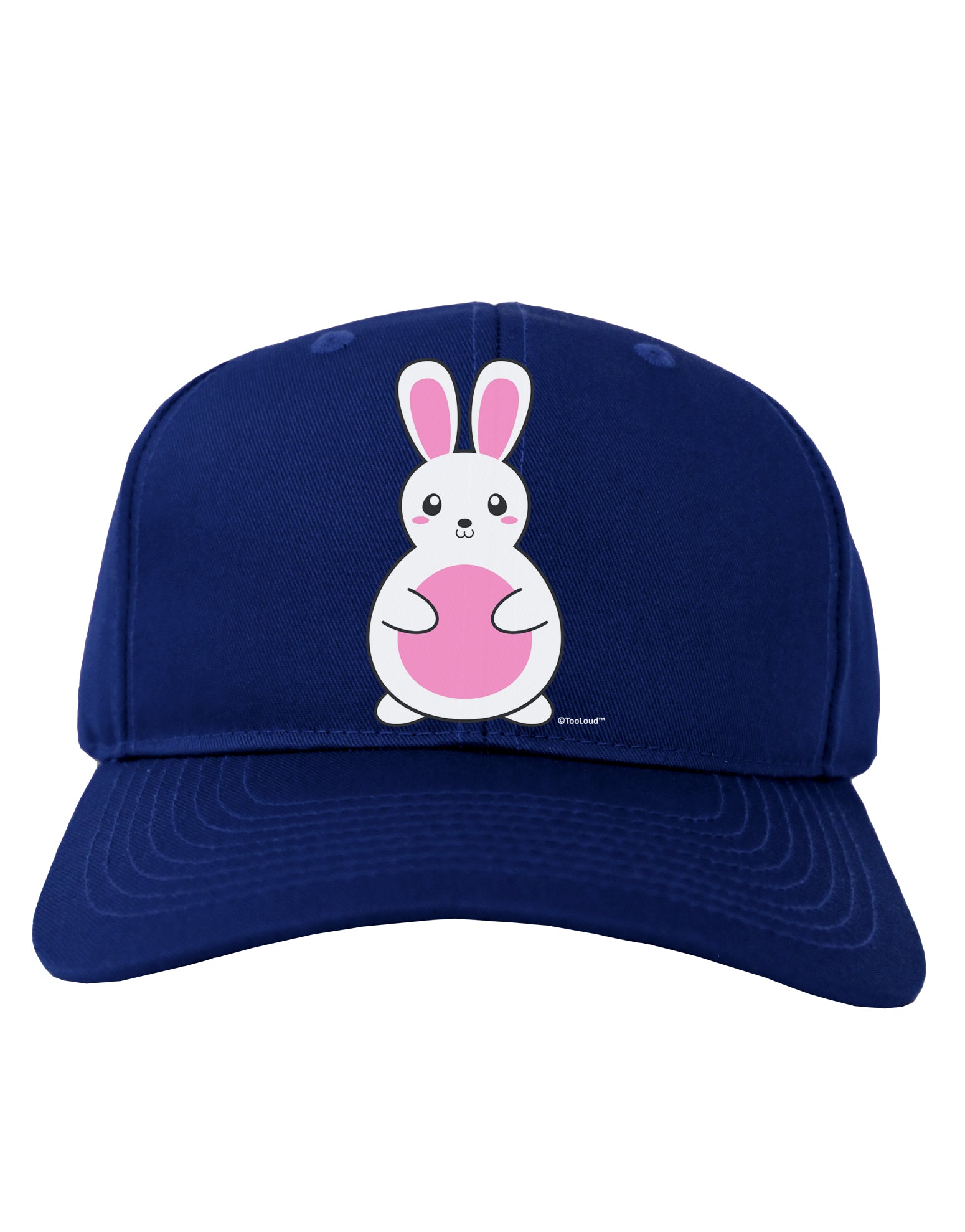 Cute Easter Bunny Pink Adult Dark Baseball Cap Hat by TooLoud Davson Sales