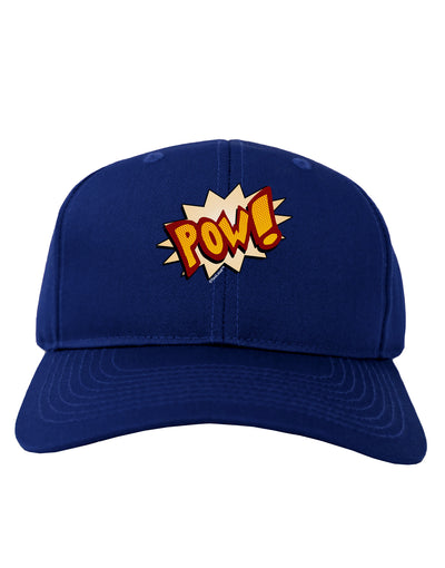 Onomatopoeia POW Adult Dark Baseball Cap Hat-Baseball Cap-TooLoud-Royal-Blue-One Size-Davson Sales