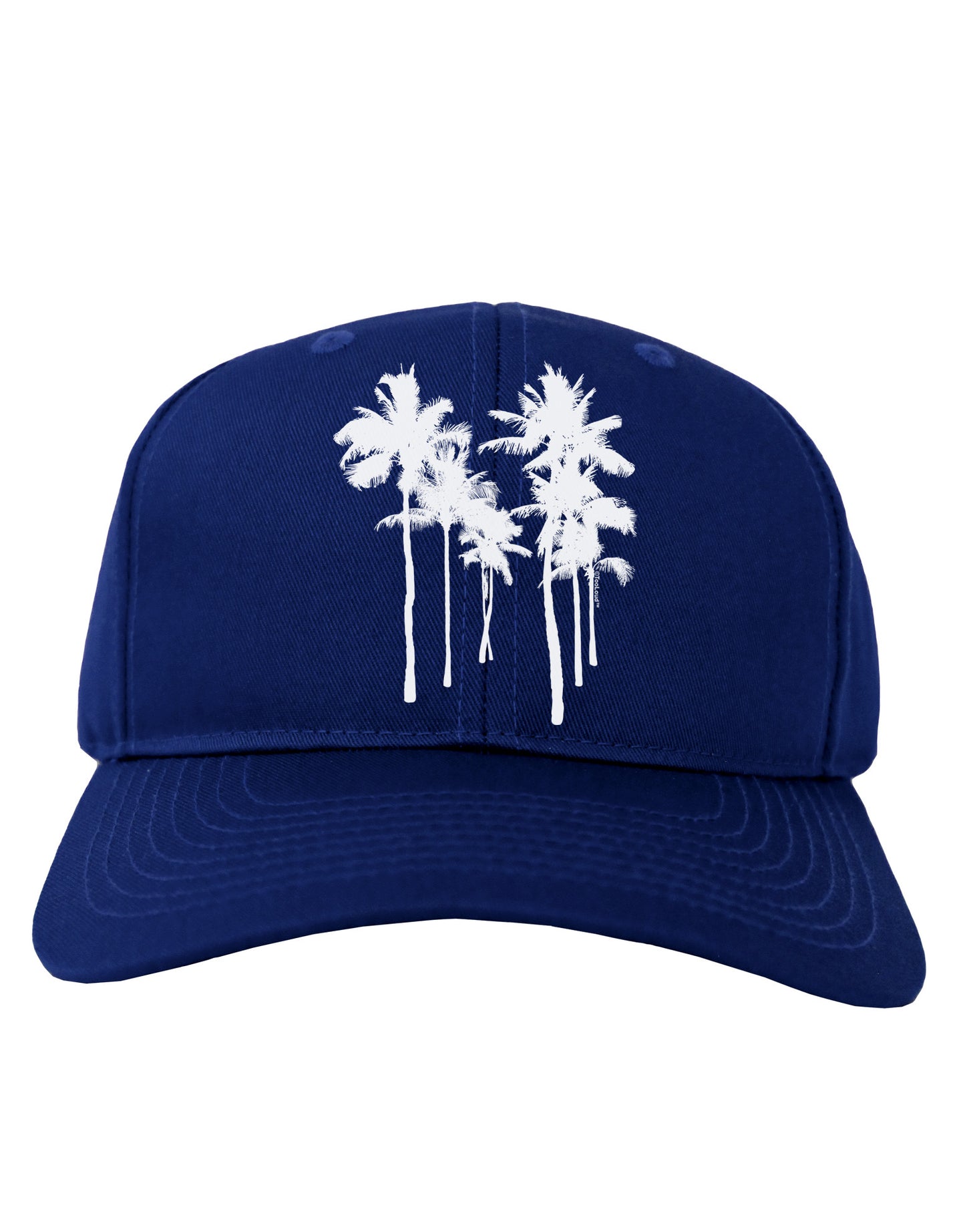 Palm Rows Silhouette Adult Dark Baseball Cap Hat-Baseball Cap-TooLoud-Royal-Blue-One Size-Davson Sales