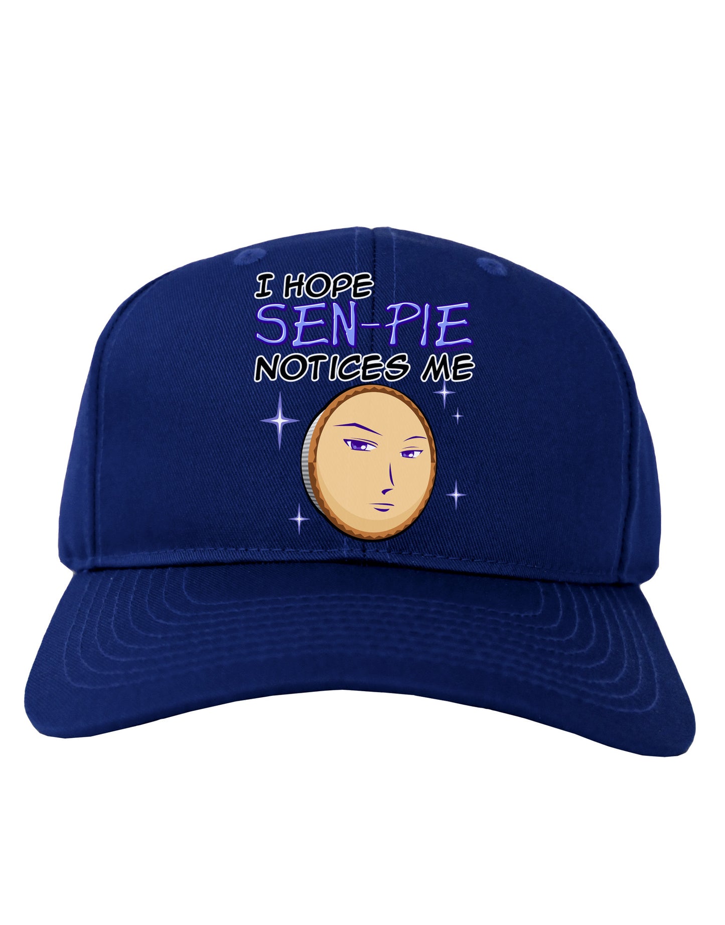 I Hope Sen-Pie Notices Me Adult Dark Baseball Cap Hat-Baseball Cap-TooLoud-Royal-Blue-One Size-Davson Sales