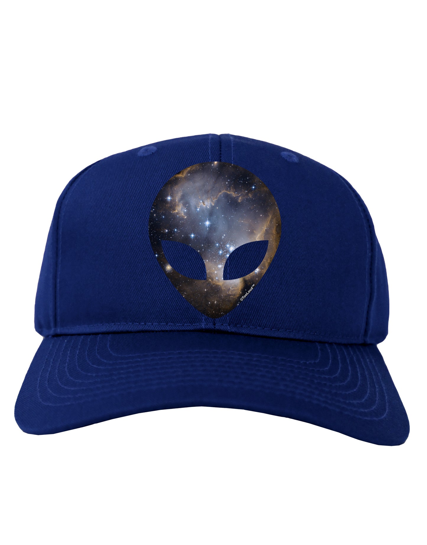 Extraterrestrial Face - Space #1 Adult Dark Baseball Cap Hat by TooLoud-Baseball Cap-TooLoud-Royal-Blue-One Size-Davson Sales