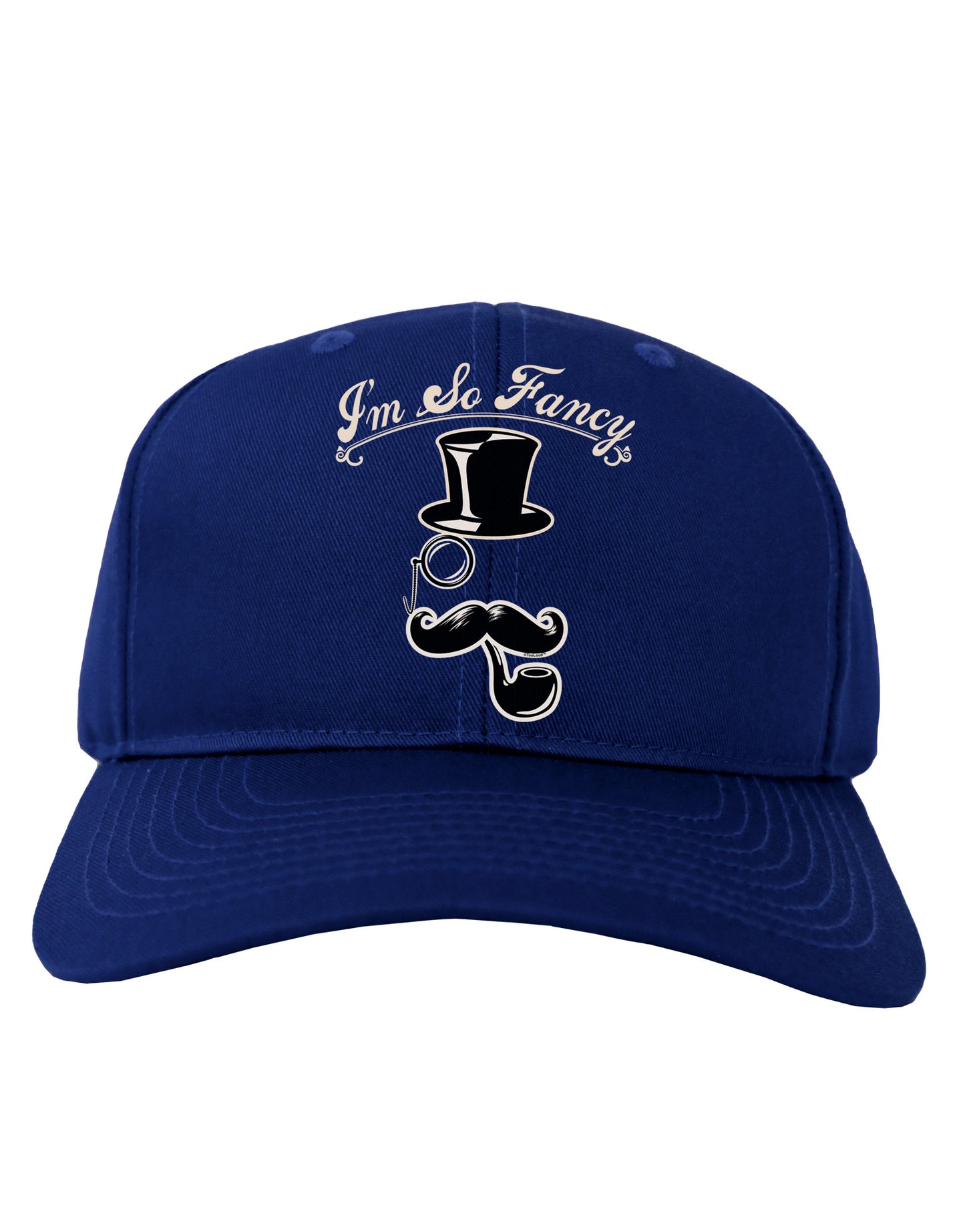 I'm So Fancy - Classy Mustache Adult Dark Baseball Cap Hat-Baseball Cap-TooLoud-Royal-Blue-One Size-Davson Sales