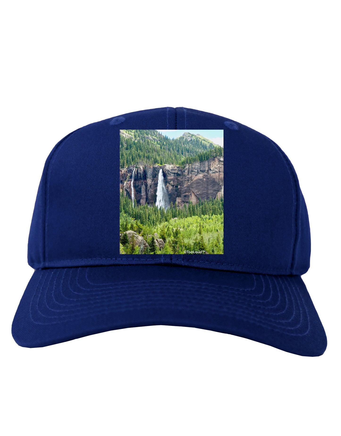 Beautiful Cliffs Nature Adult Dark Baseball Cap Hat by-Baseball Cap-TooLoud-Royal-Blue-One Size-Davson Sales