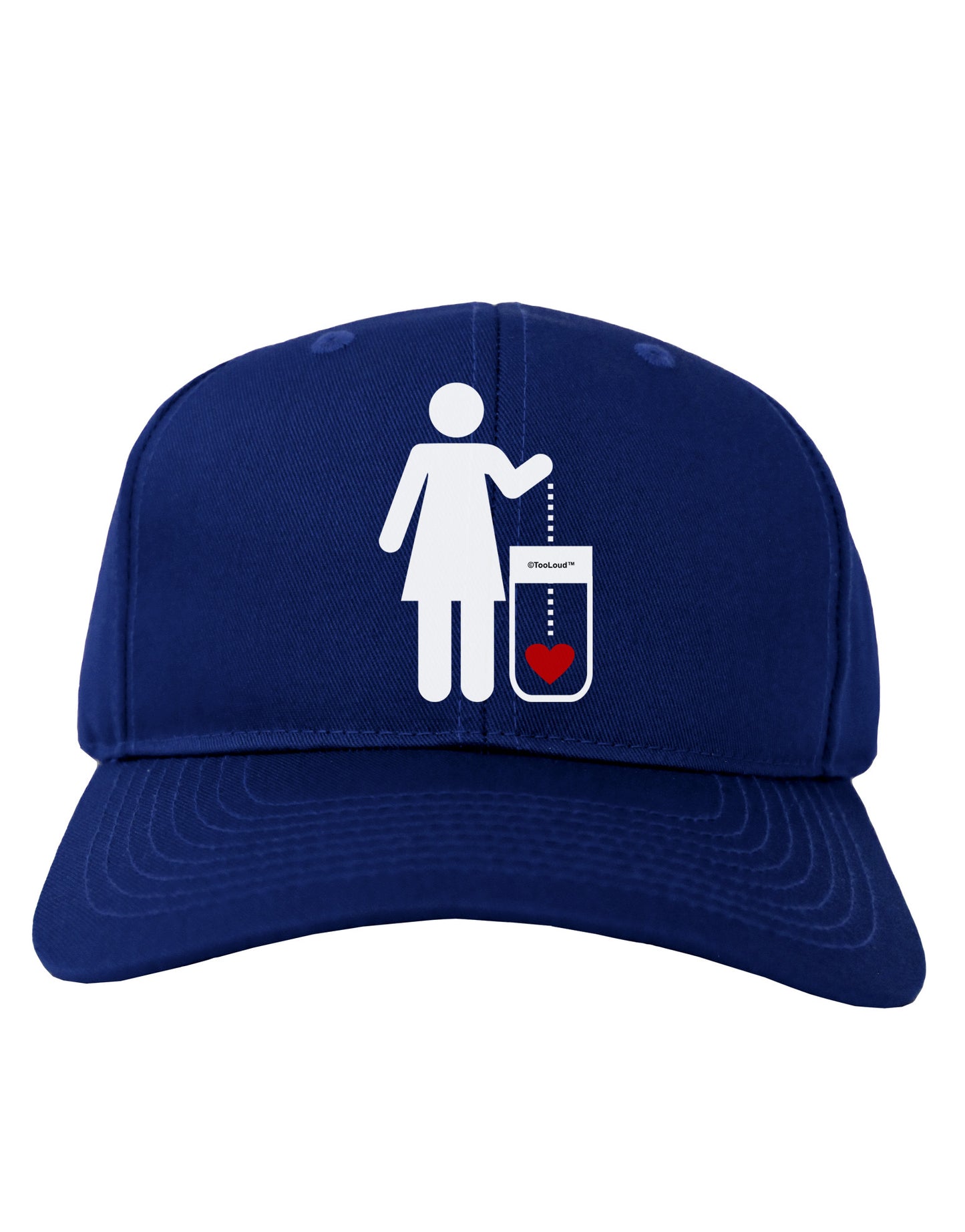 Single and Happy - Single Woman Adult Dark Baseball Cap Hat by TooLoud-Baseball Cap-TooLoud-Royal-Blue-One Size-Davson Sales