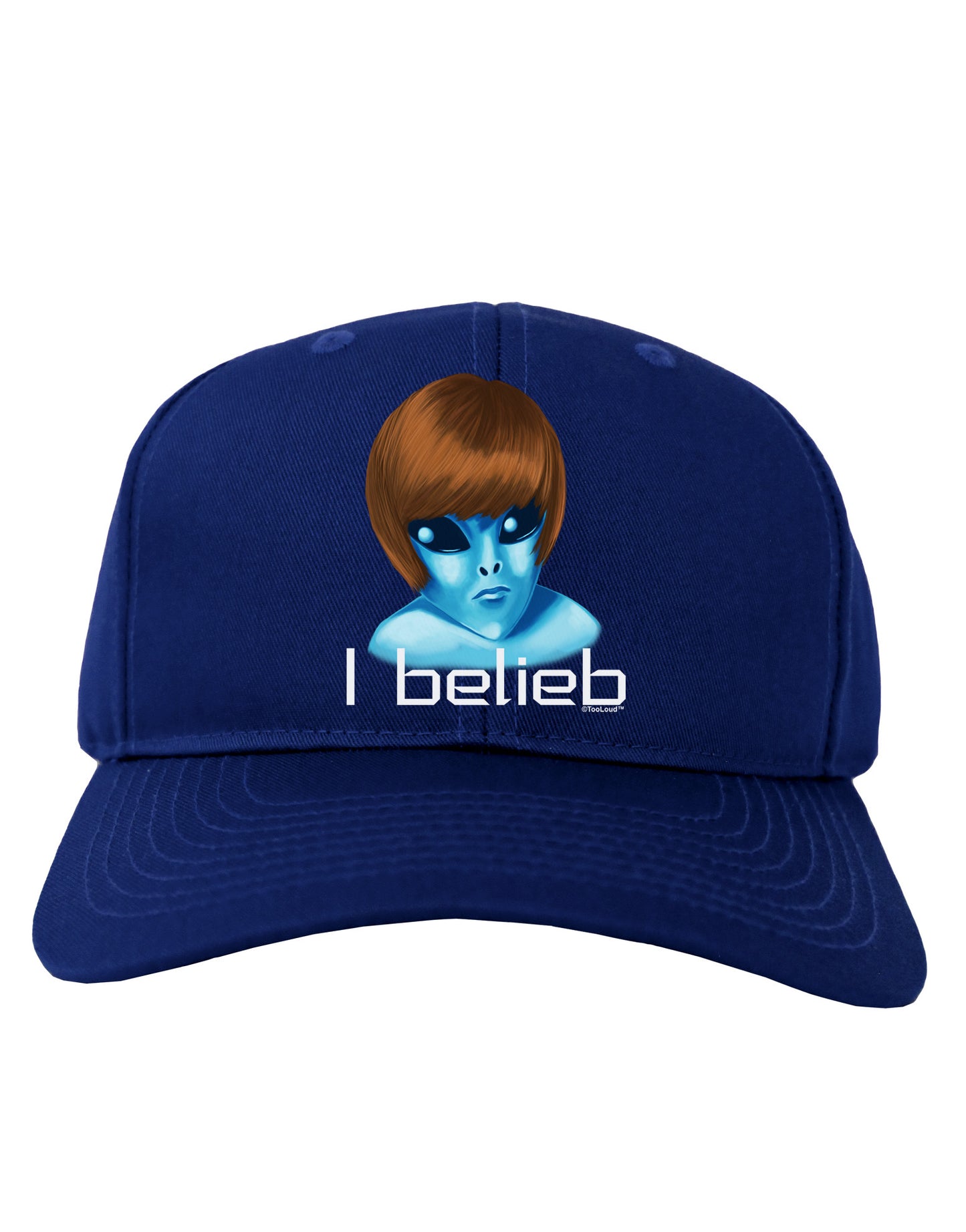 Extraterrestial - I Belieb Adult Dark Baseball Cap Hat by TooLoud-Baseball Cap-TooLoud-Royal-Blue-One Size-Davson Sales