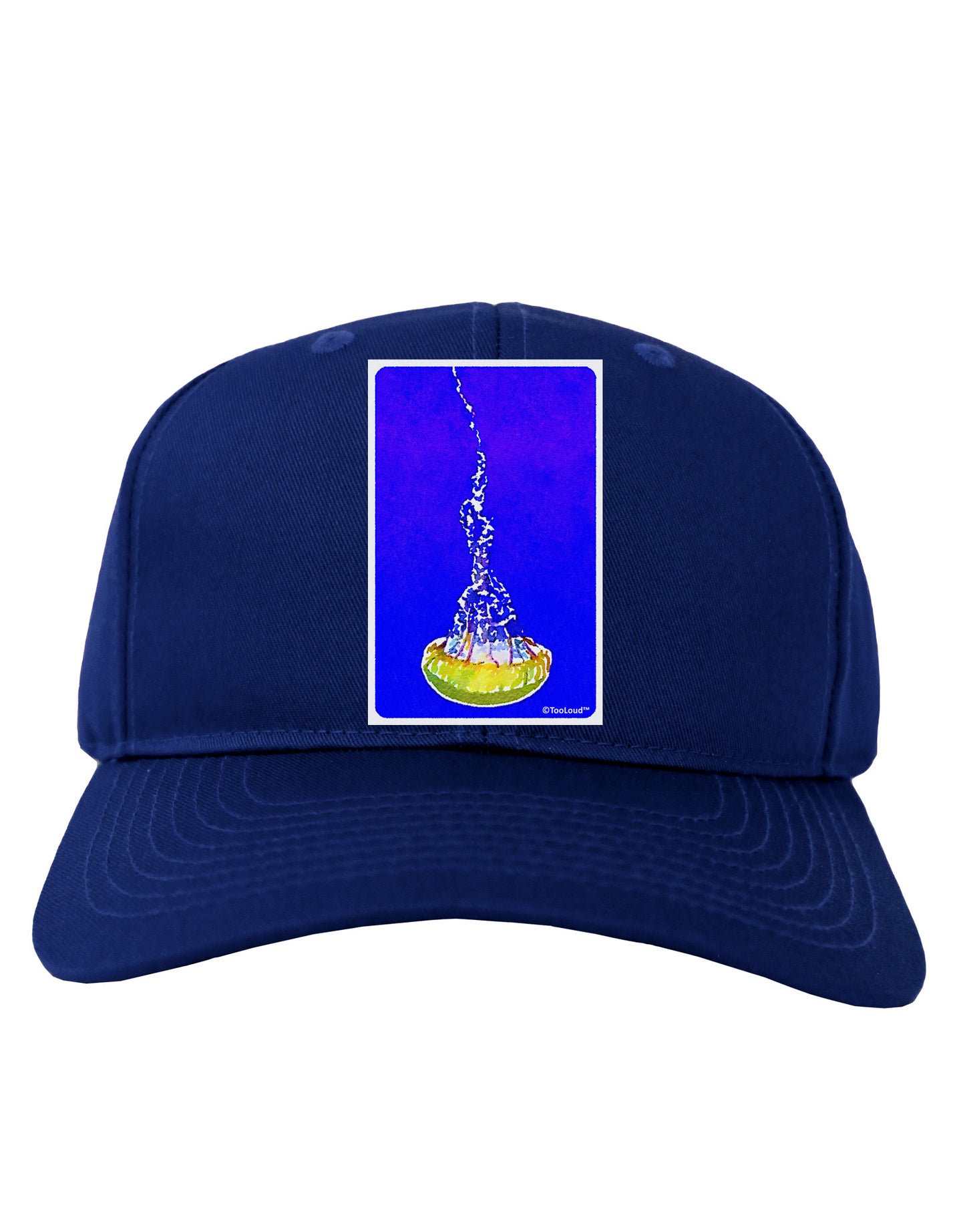 Solo Jellyfish Watercolor Adult Dark Baseball Cap Hat-Baseball Cap-TooLoud-Royal-Blue-One Size-Davson Sales