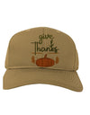Give Thanks Adult Baseball Cap Hat-Baseball Cap-TooLoud-Khaki-One-Size-Fits-Most-Davson Sales