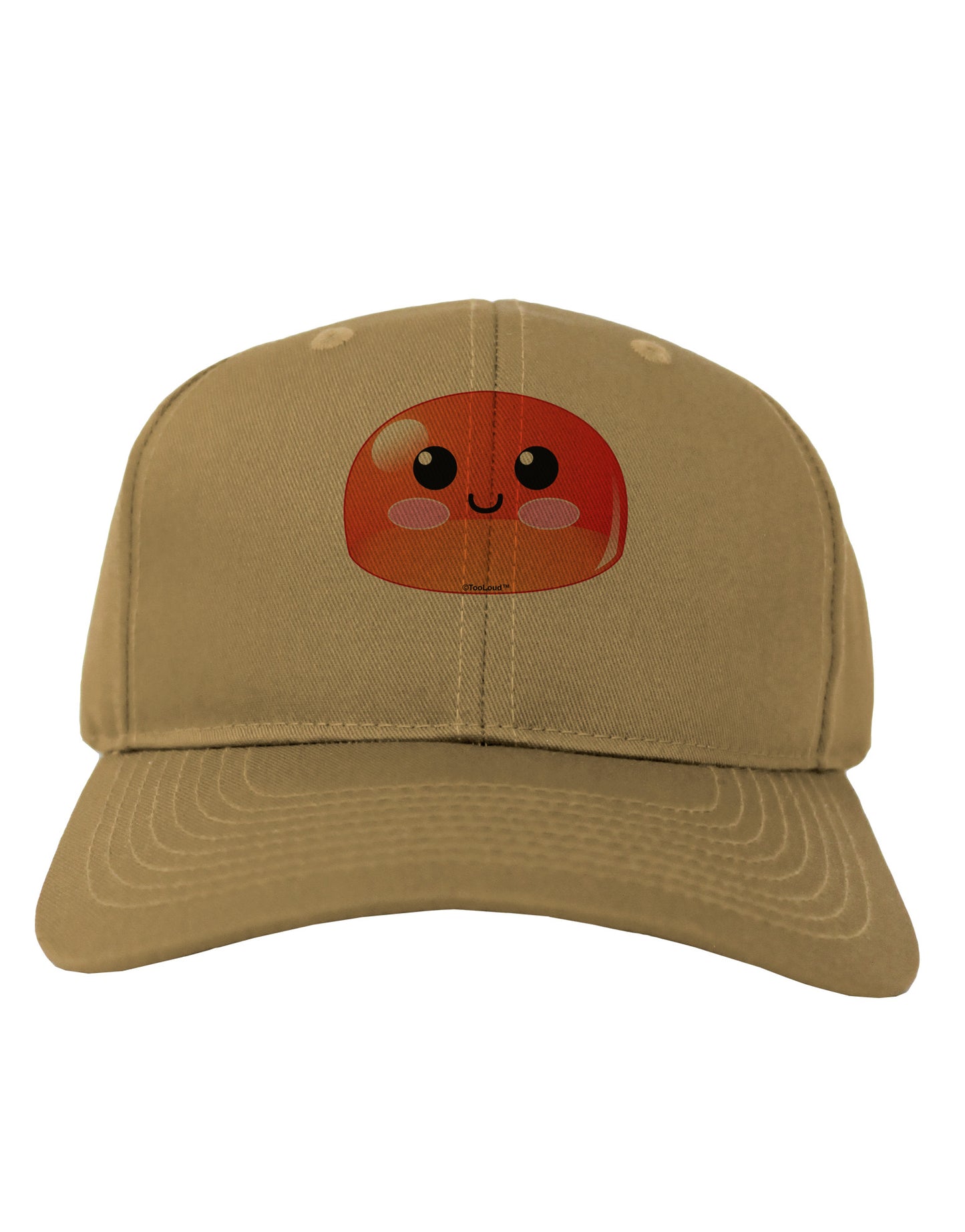 Cute RPG Slime - Red Adult Baseball Cap Hat by TooLoud-Baseball Cap-TooLoud-Khaki-One Size-Davson Sales