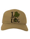 I Shamrock my Dog Adult Baseball Cap Hat-Baseball Cap-TooLoud-Khaki-One-Size-Fits-Most-Davson Sales