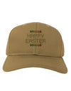 Happy Easter Eggs Adult Baseball Cap Hat-Baseball Cap-TooLoud-Khaki-One Size-Davson Sales