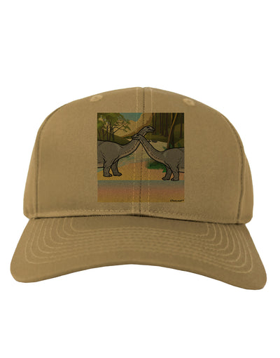 Diplodocus Longus - Without Name Adult Baseball Cap Hat-Baseball Cap-TooLoud-Khaki-One Size-Davson Sales