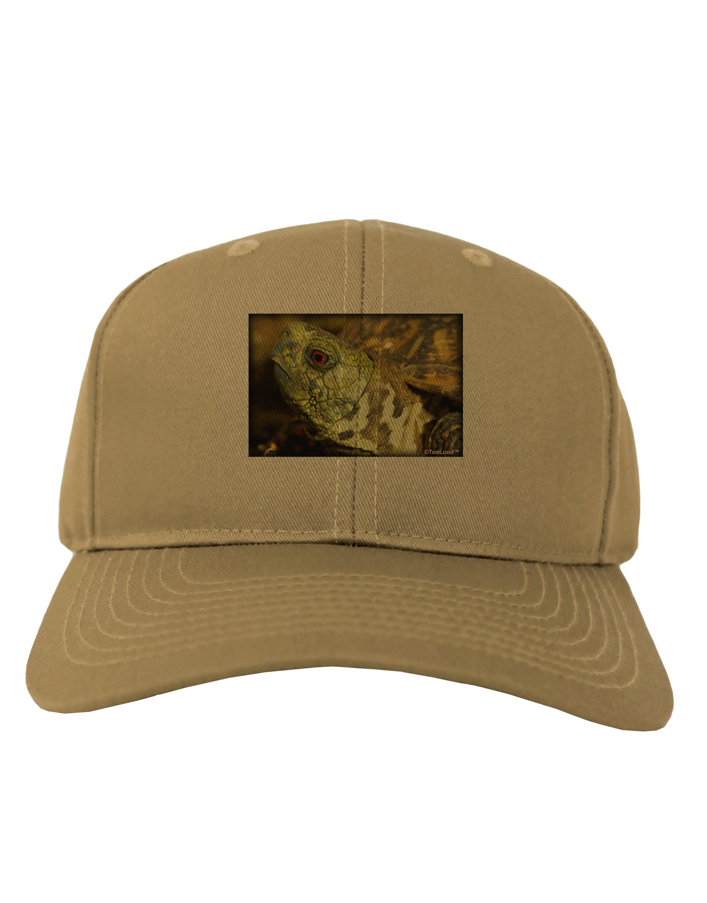 Menacing Turtle Adult Baseball Cap Hat-Baseball Cap-TooLoud-Khaki-One Size-Davson Sales