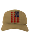 Beer Pong Flag Adult Baseball Cap Hat-Baseball Cap-TooLoud-Khaki-One Size-Davson Sales