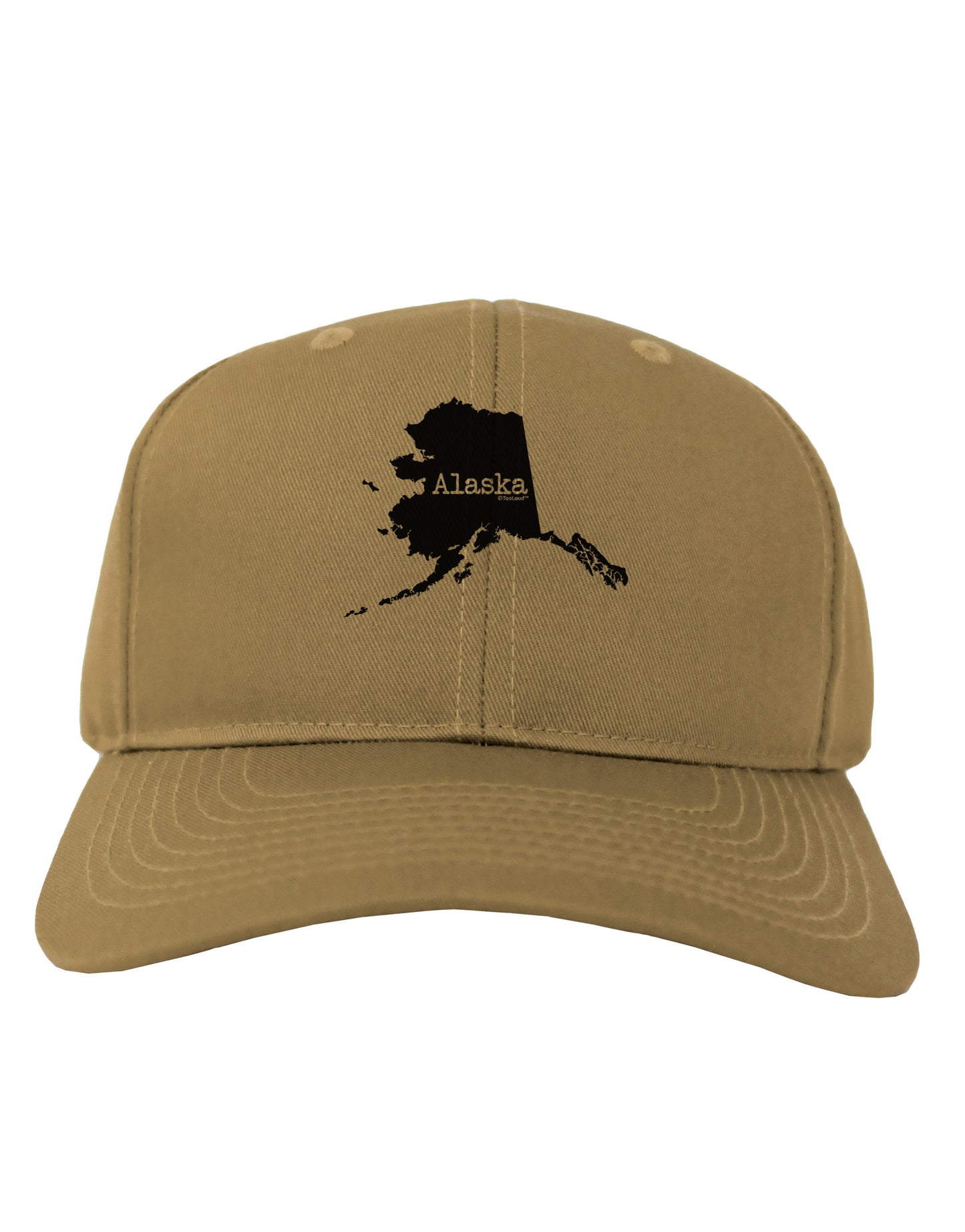 Alaska - United States Shape Adult Baseball Cap Hat by TooLoud-Baseball Cap-TooLoud-Khaki-One Size-Davson Sales